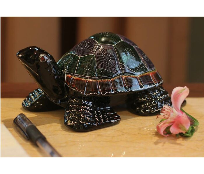 wood turtle figurine